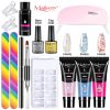 Nail set with nail lampNail dryerNail drilling machineNail setPoly nail gel setPolishing setSoaking manicure tool setGel - M-ZH320-5