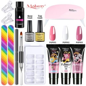 Nail set with nail lampNail dryerNail drilling machineNail setPoly nail gel setPolishing setSoaking manicure tool setGel - M-ZH320-1