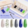 6 Colors Solid Cream Gel Nail Polish Canned Semi Permanent Varnish DIY Creamy Texture Painting Nail Art Solid UV Gel - ZH218-4