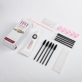 ICONSIGN Lashes Eyebrow Tint Kit Professional Fast Perming Dye Brow Mascara Tattoo Cream Waterproof Long Lasting 60 To 90 Days - Black