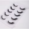 New 5Pairs High Quality Faux Eyelashes Handmade 3D Winged Natural Long Lashes Soft Cat Eye Fake Eyelash For Eye Makeup Wholesale - MZA2437-5