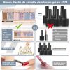 6 Colors Solid Cream Gel Nail Polish Canned Semi Permanent Varnish DIY Creamy Texture Painting Nail Art Solid UV Gel - ZH218-3