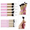 Travel Set Mini Makeup Brush Set of 10 (Pink Gold) - default