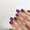Matte Purple False Fingernails Full Cover Fake Nails Artificial False Nails Tips Nail Art - Default