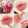Crystal Glossy Lip Glaze Mirror Cute Bear Lip Gloss Waterproof Transparent Nude Liquid Lipstick Lip Girls Makeup Korean Makeup - C02