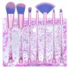 7pcs Crystal Makeup Brushes Kit Cosmetic Eyeshadow Powder Foundation Brush Set - default